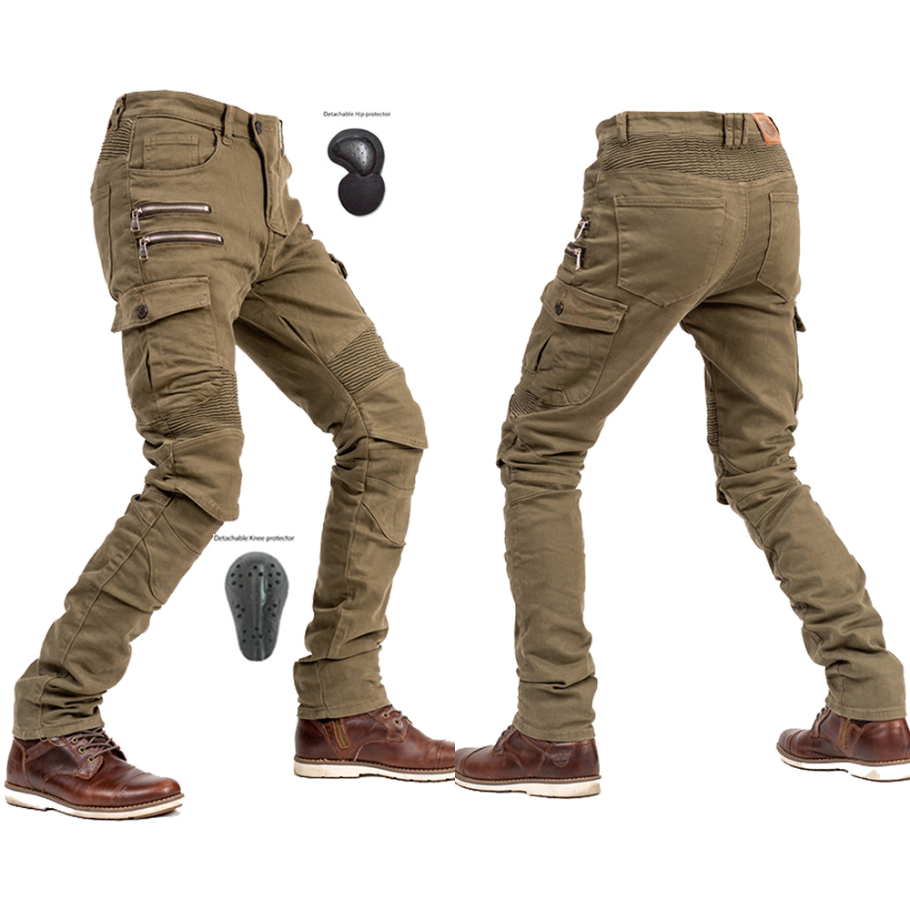 Motorcycle Gear Jeans - 2026 New Khaki Motorcycle Pants Black