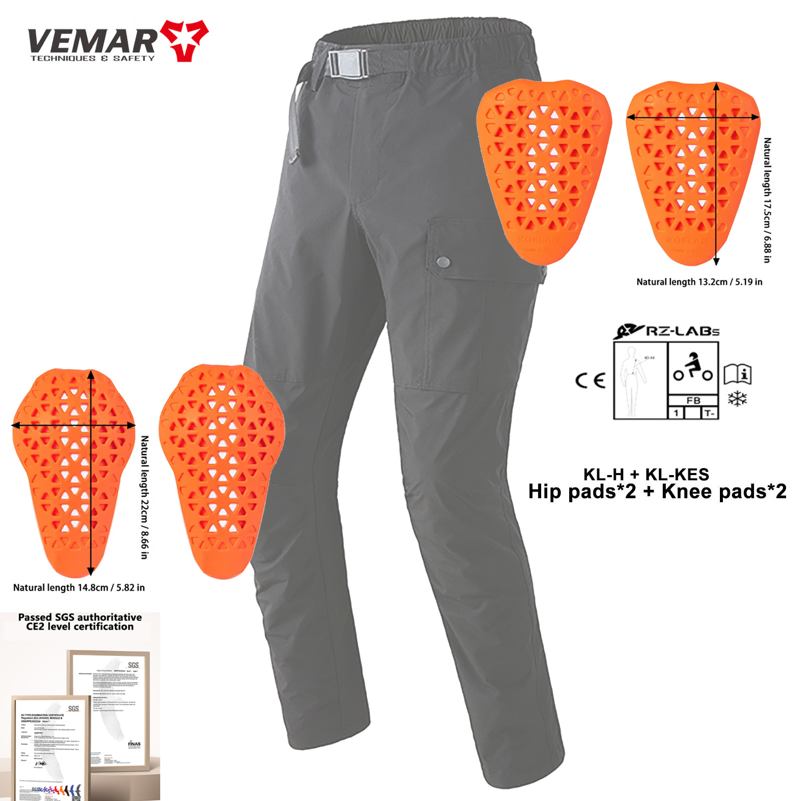 Motorcycle Gear Jeans - CE Certified Motorcycle Jeans with Knee