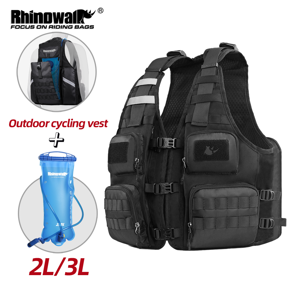 Motorcycle Gear Vest - Rhinowalk Motorcycle Vest Set With 2L