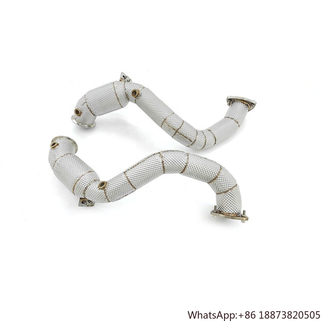 Exhaust Wrap Titanium - Exhaust Sport Cat Down Pipes for