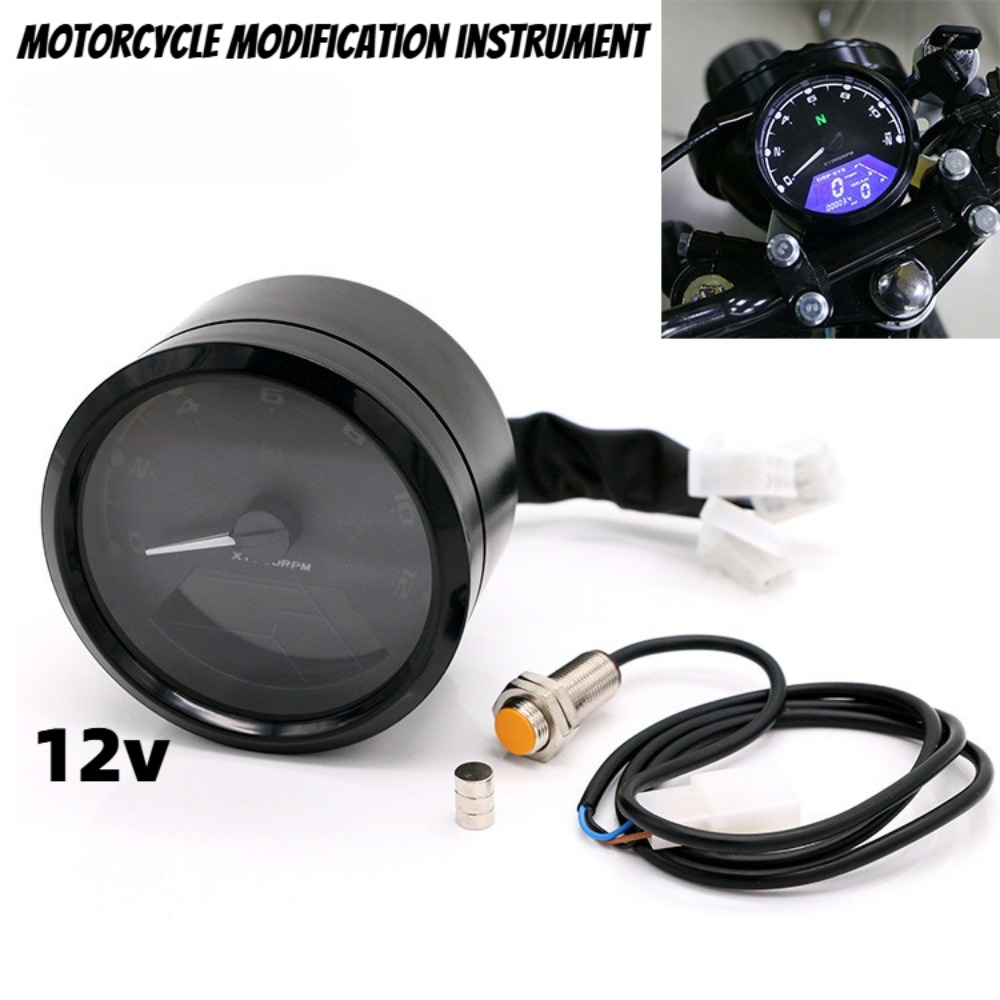 Gear Indicator Display - Universal Motorcycle Meter Speedometer Digital Odometer