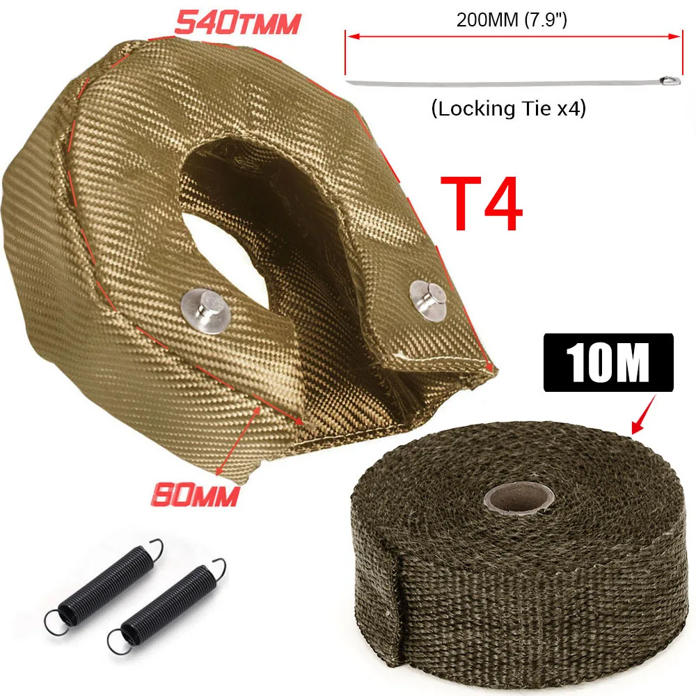 T25 T3 T4 T6 Racing Turbo Heat - Exhaust Wrap Titanium review and price