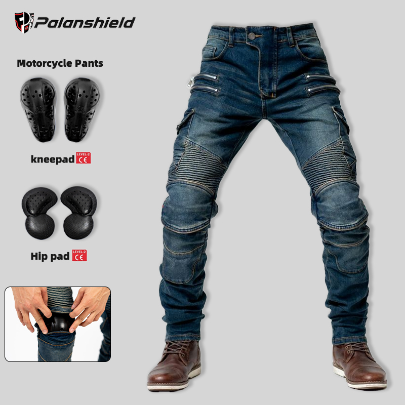 New Double Zipper Metal Style  - Motorcycle Gear Jeans review and price