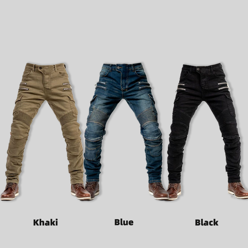 New Double Zipper Metal Style  - Motorcycle Gear Jeans review and price