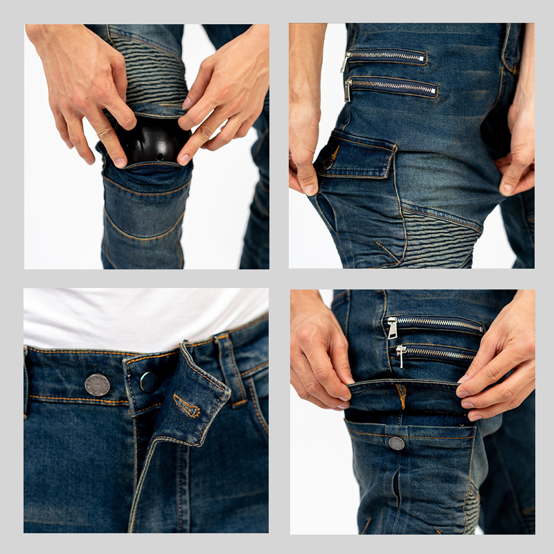 New Double Zipper Metal Style  - Motorcycle Gear Jeans review and price