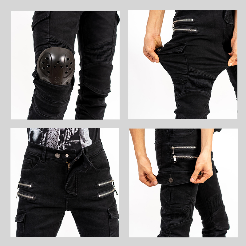 New Double Zipper Metal Style  - Motorcycle Gear Jeans review and price