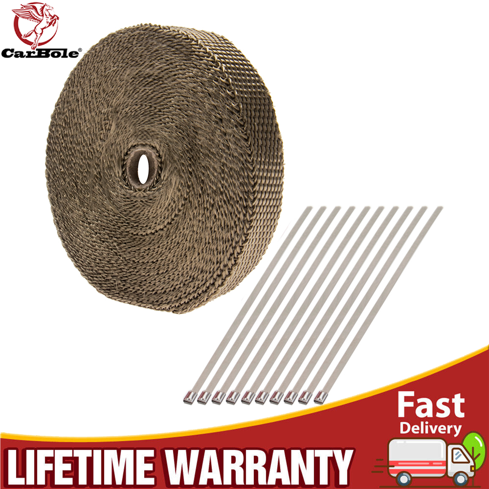 Titanium EXHAUST WRAP Heat Man - Exhaust Wrap Titanium review and price