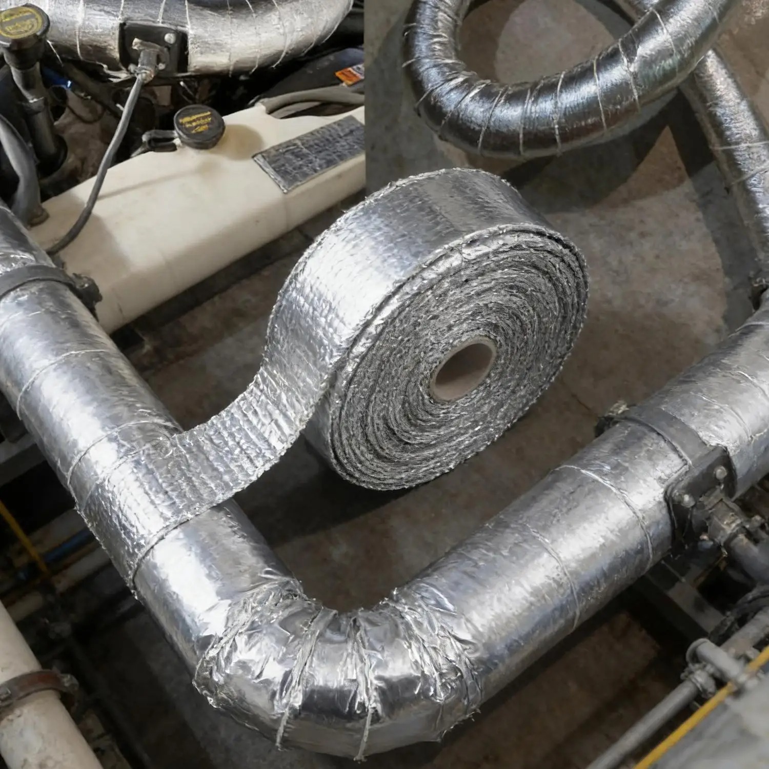 Motorcycle Muffler Thermal Tap - Exhaust Wrap Titanium review and price