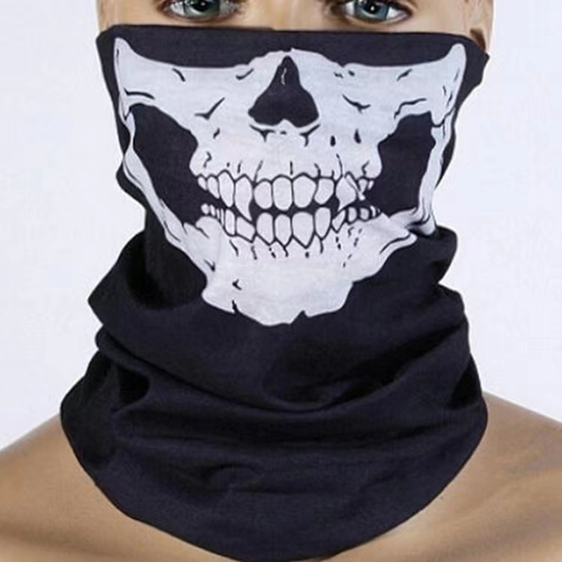 Skull Print Balaclava Face Mas - Motorcycle Gear Youtube review and price