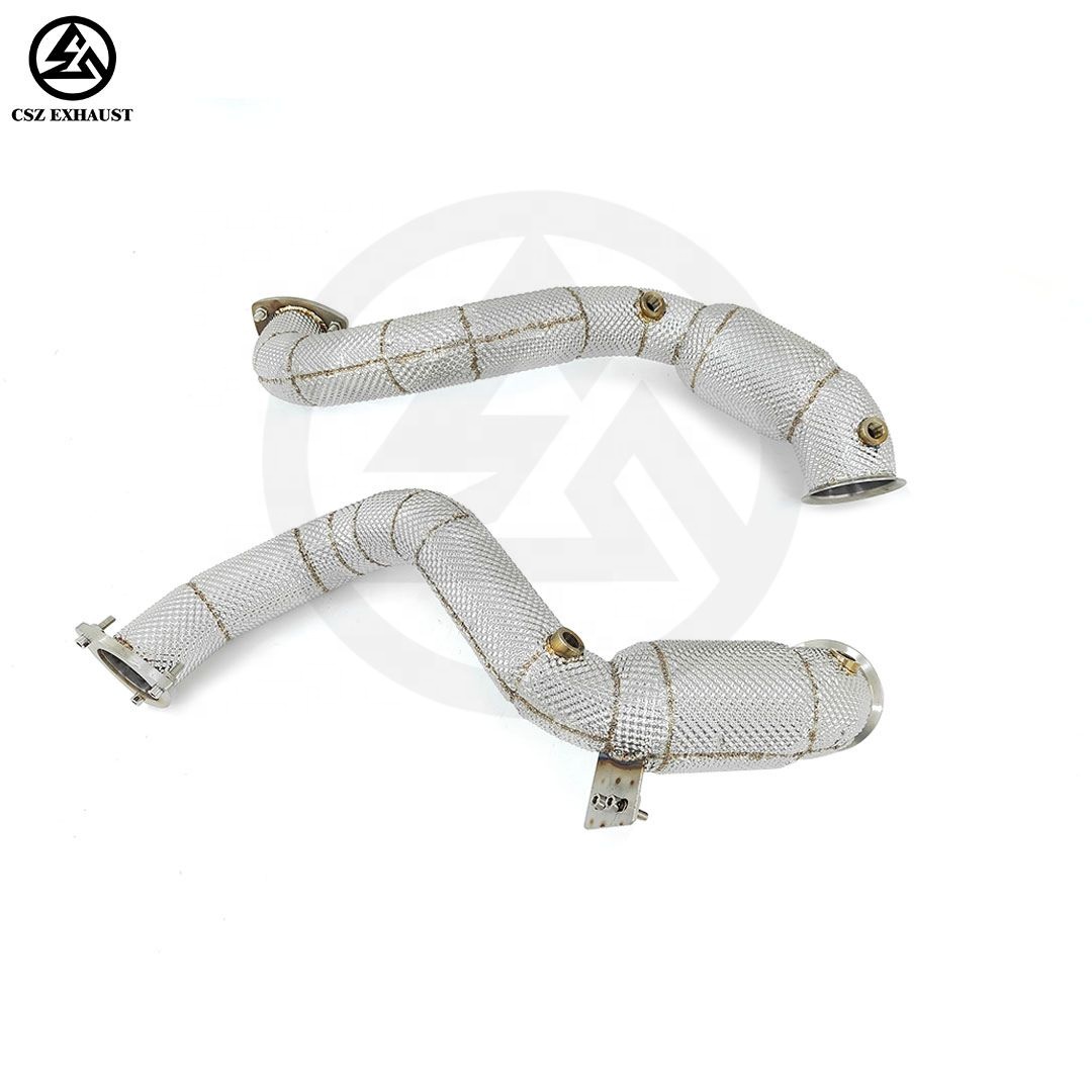 Exhaust Sport Cat Down Pipes f - Exhaust Wrap Titanium review and price