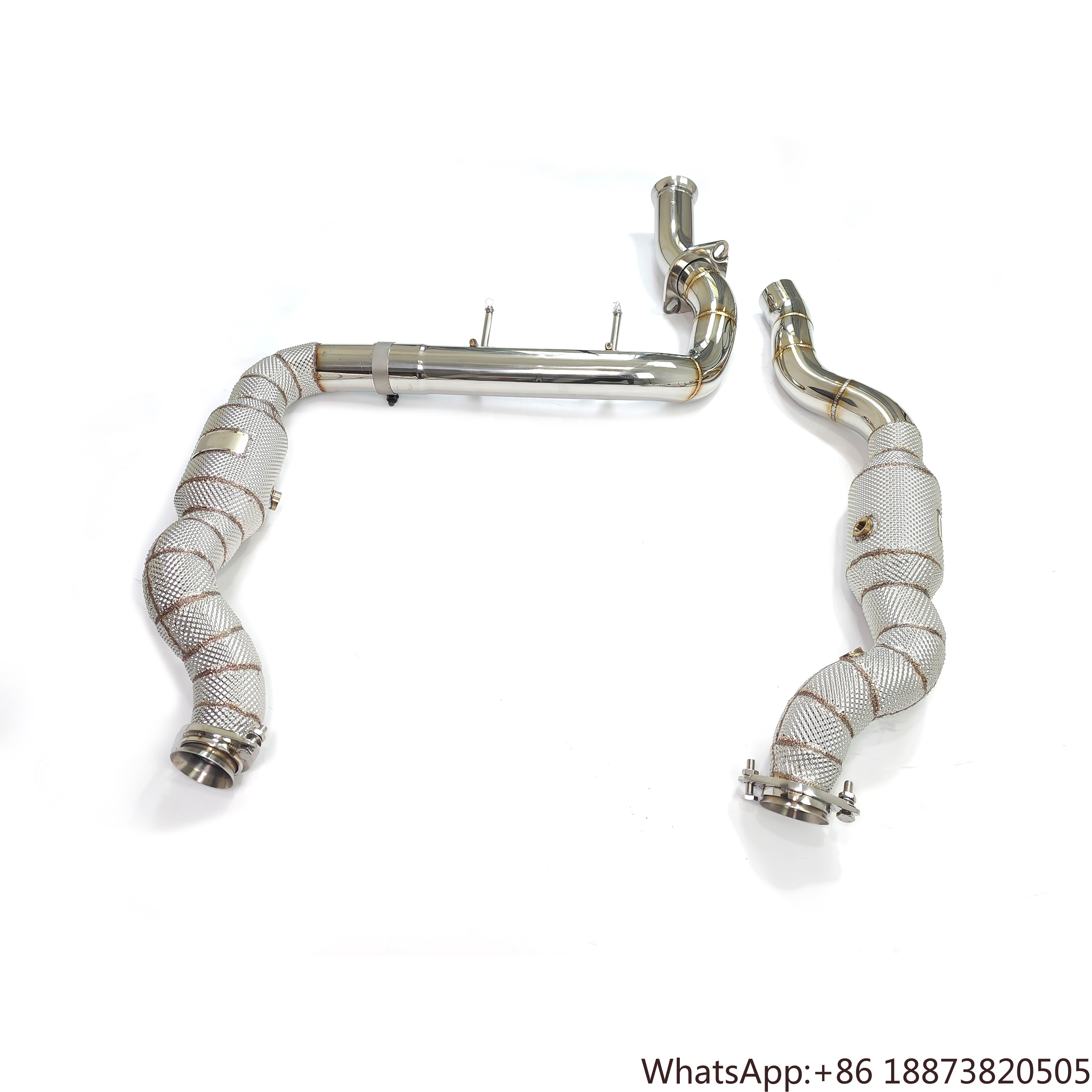 Exhaust 200 Cells Downpipe for - Exhaust Wrap Titanium review and price