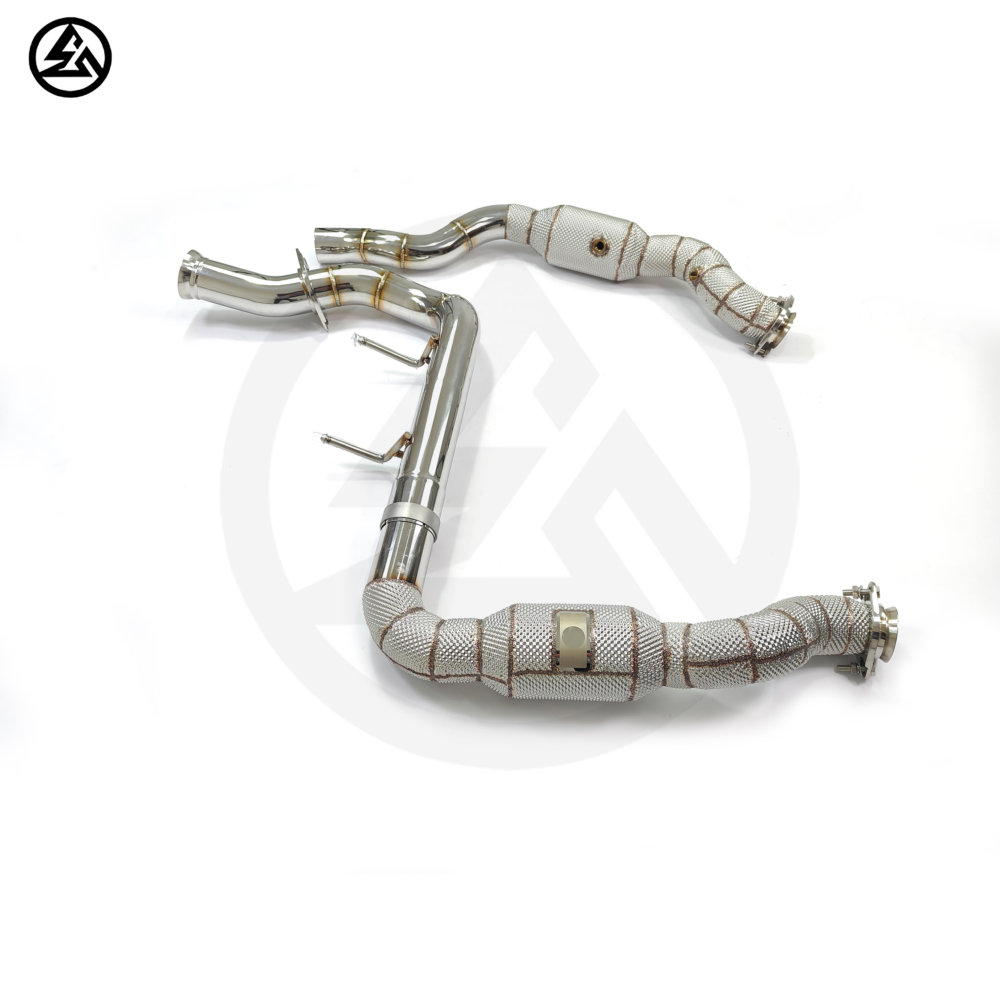 Exhaust 200 Cells Downpipe for - Exhaust Wrap Titanium review and price