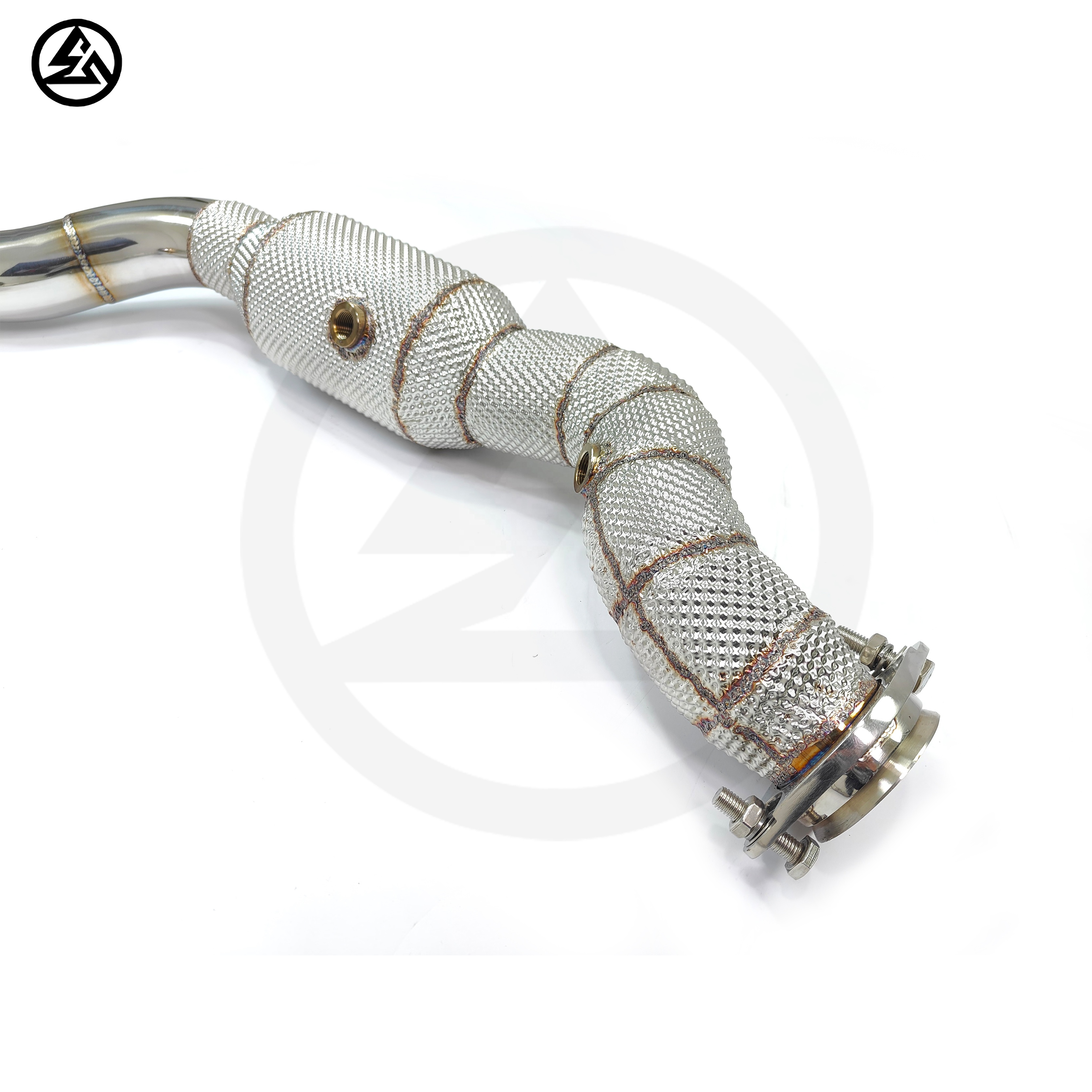 Exhaust 200 Cells Downpipe for - Exhaust Wrap Titanium review and price