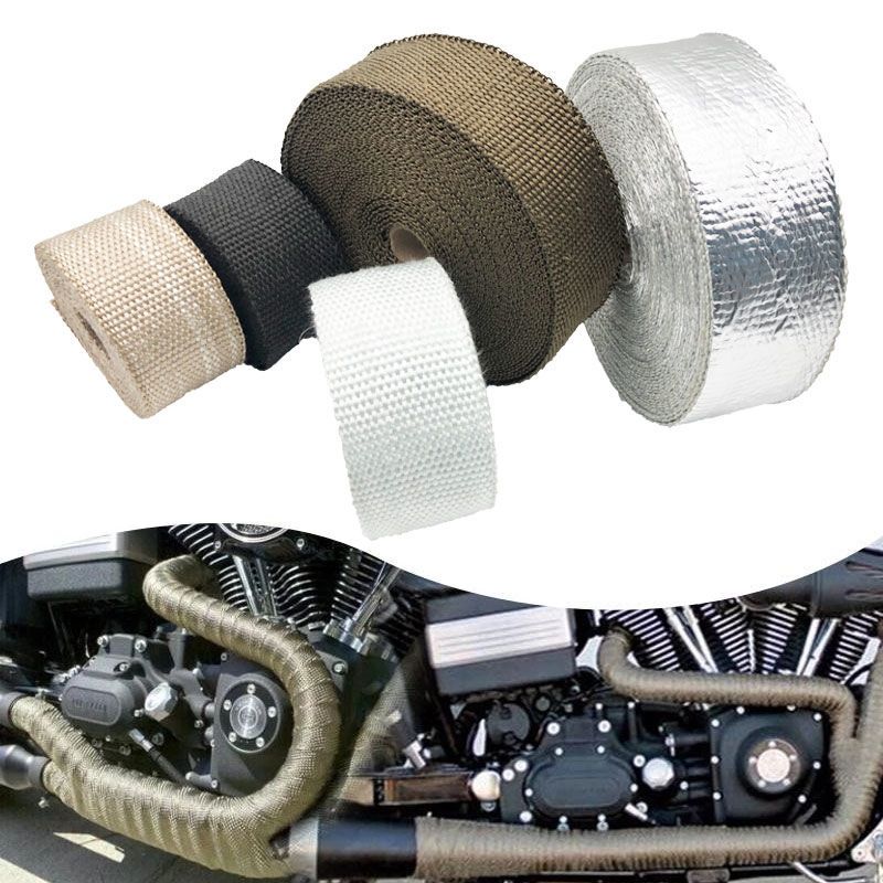NEW*5M  Titanium/Black Exhaust - Exhaust Wrap Titanium review and price