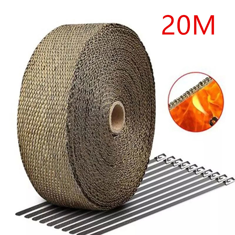 NEW*5M  Titanium/Black Exhaust - Exhaust Wrap Titanium review and price