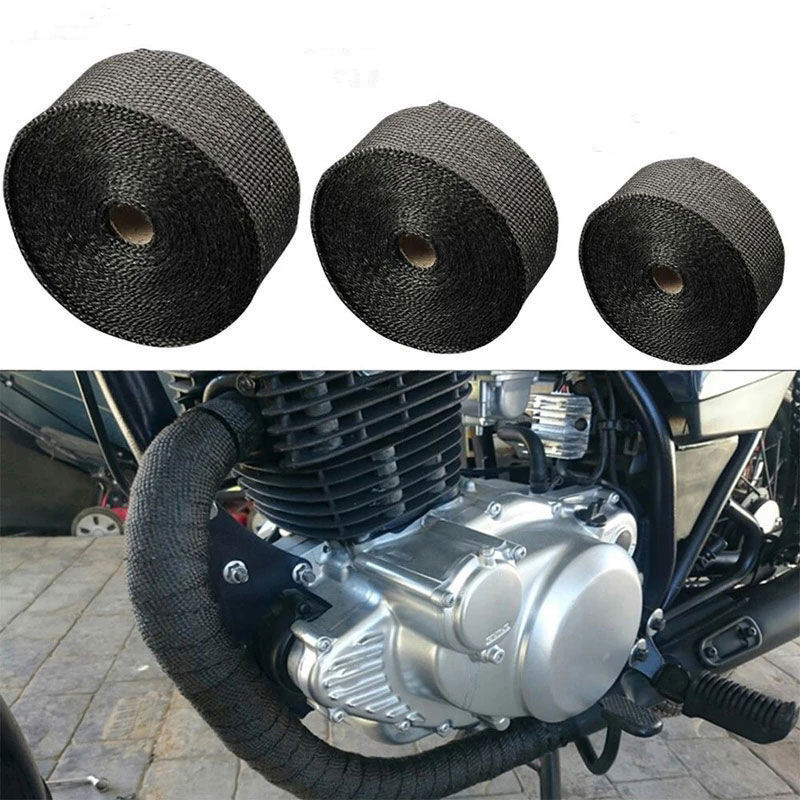 NEW*5M  Titanium/Black Exhaust - Exhaust Wrap Titanium review and price