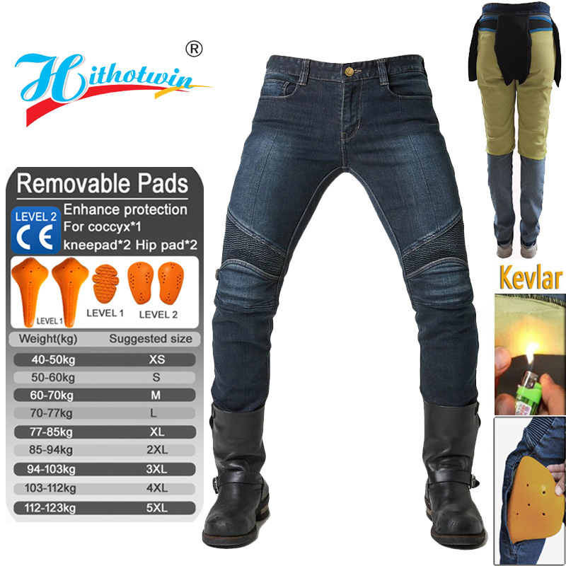 Men Aramid Motorcycle Jeans Wi - Motorcycle Gear Jeans review and price